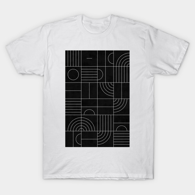 My Favorite Geometric Patterns No.27 - Black T-Shirt by ZoltanRatko